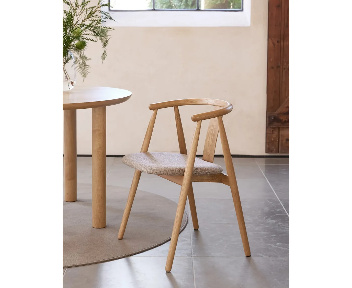 Nordic Home Henry Karmstol Natural/Latte