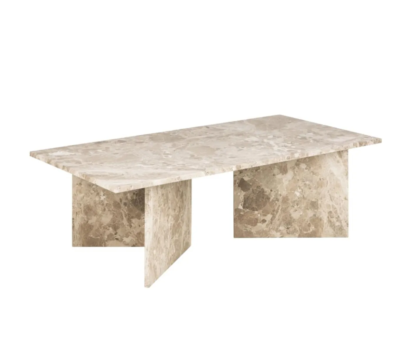 Nordic Home Ilex Soffbord Beige Marmor 140cm
