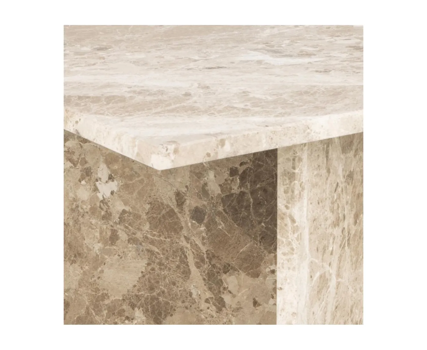 Nordic Home Ilex Soffbord Beige Marmor 140cm