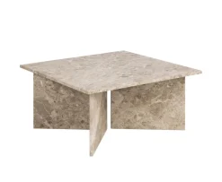 Nordic Home Ilex Soffbord Beige Marmor 90cm