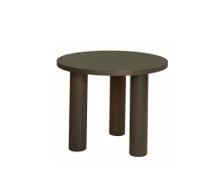 Nordic Home Melvin Soffbord Mörkbrun Ø65