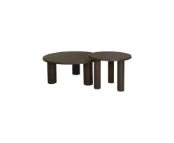 Nordic Home Melvin Soffbord Mörkbrun Ø65