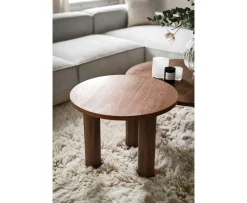 Nordic Home Melvin Soffbord Valnöt Ø65