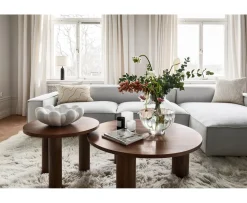 Nordic Home Melvin Soffbord Valnöt Ø65