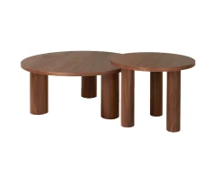 Nordic Home Melvin Soffbord Valnöt Ø65