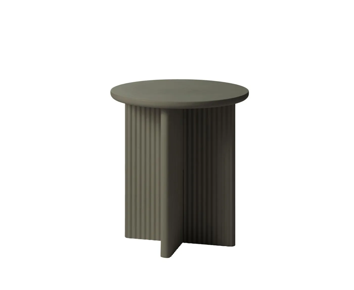 Nordic Home Mona Sidobord Olive Grey Ø50