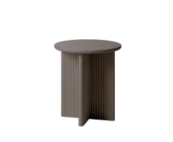 Nordic Home Mona Sidobord Taupe Ø50