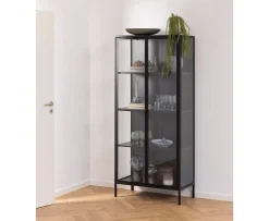 Nordic Home Neah Vitrinskåp Black 180cm