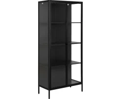 Nordic Home Neah Vitrinskåp Black 180cm