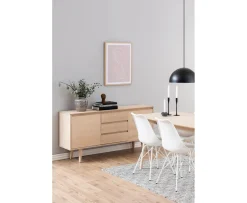 Nordic Home Nicki Sideboard Vitpigmenterad Ek 150cm