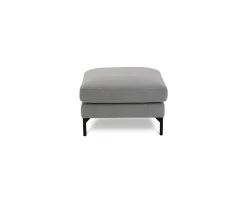 Nordic Home Olivia Fotpall Silver