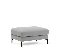 Nordic Home Olivia Fotpall Silver