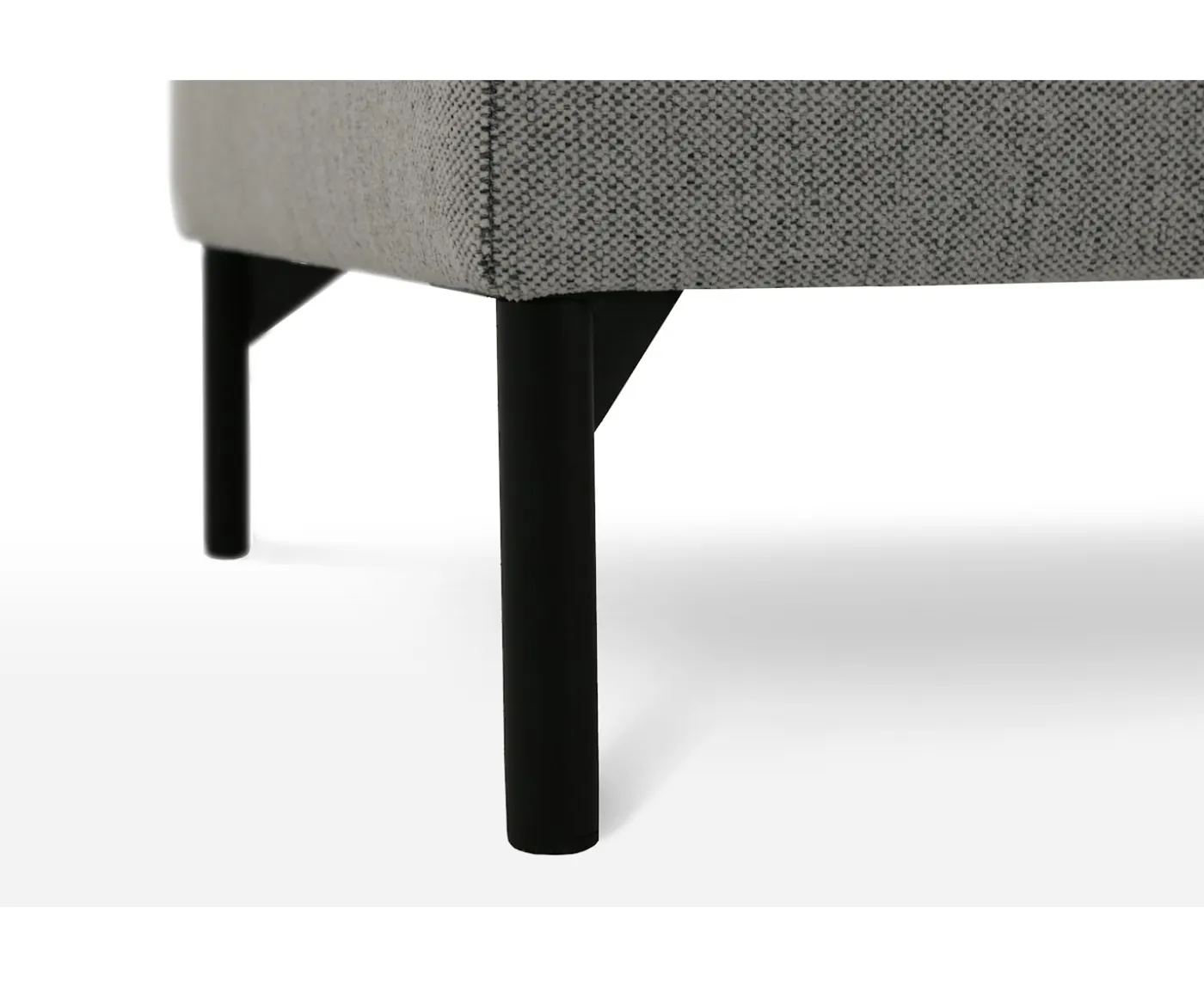Nordic Home Olivia Fotpall Silver
