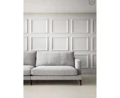 Nordic Home Olivia 3-sits Soffa Silver 206cm