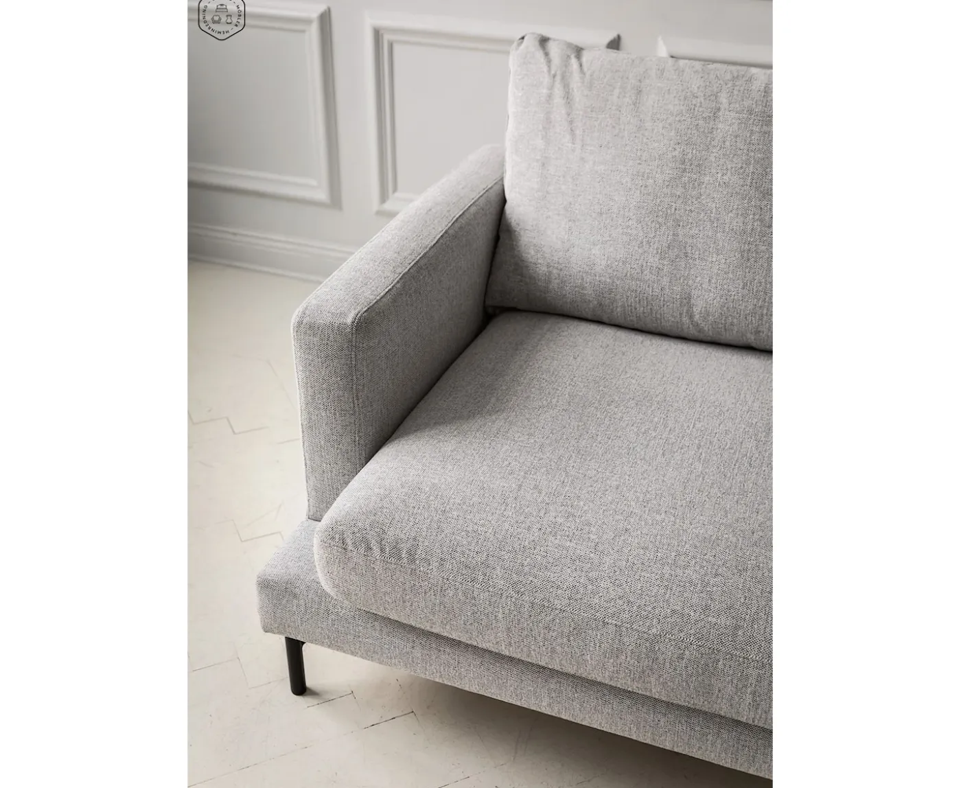 Nordic Home Olivia 3-sits Soffa Silver 206cm