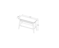 Nordic Home Sofia Konsolbord Smoked Oak 110cm