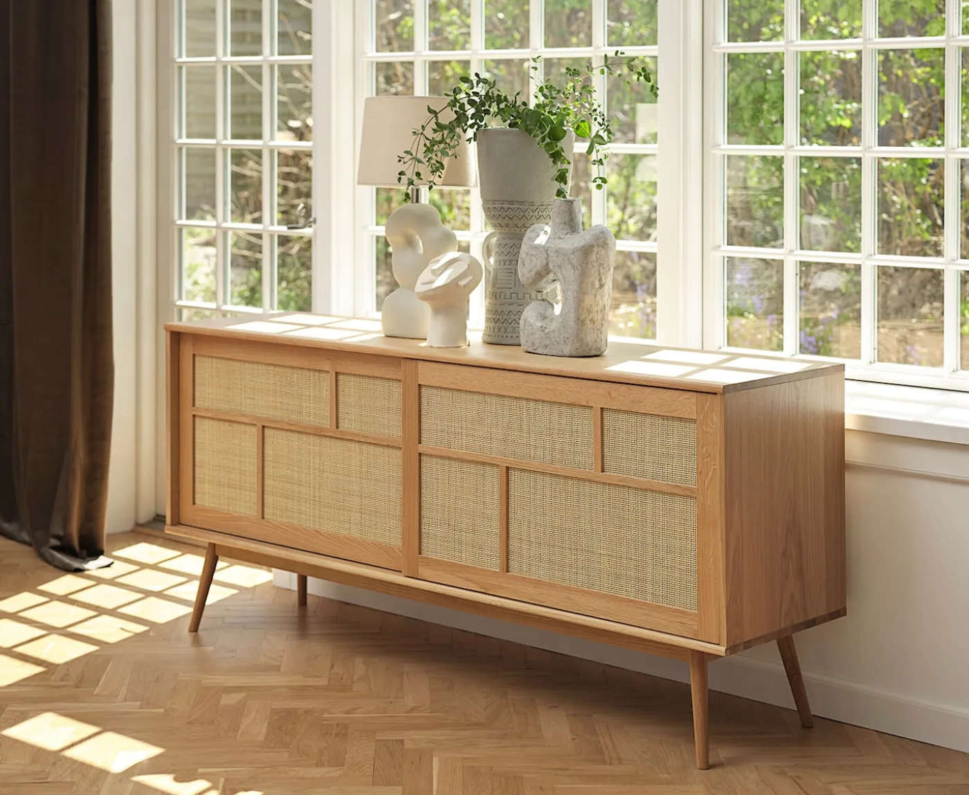 Nordic Home Sofia Sideboard Natural Oak 180cm