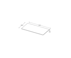 Nordic Home Sofia Tilläggsskiva Smoked Oak 90x45