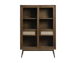 Nordic Home Sofia Vitrinskåp Smoked Oak 160cm
