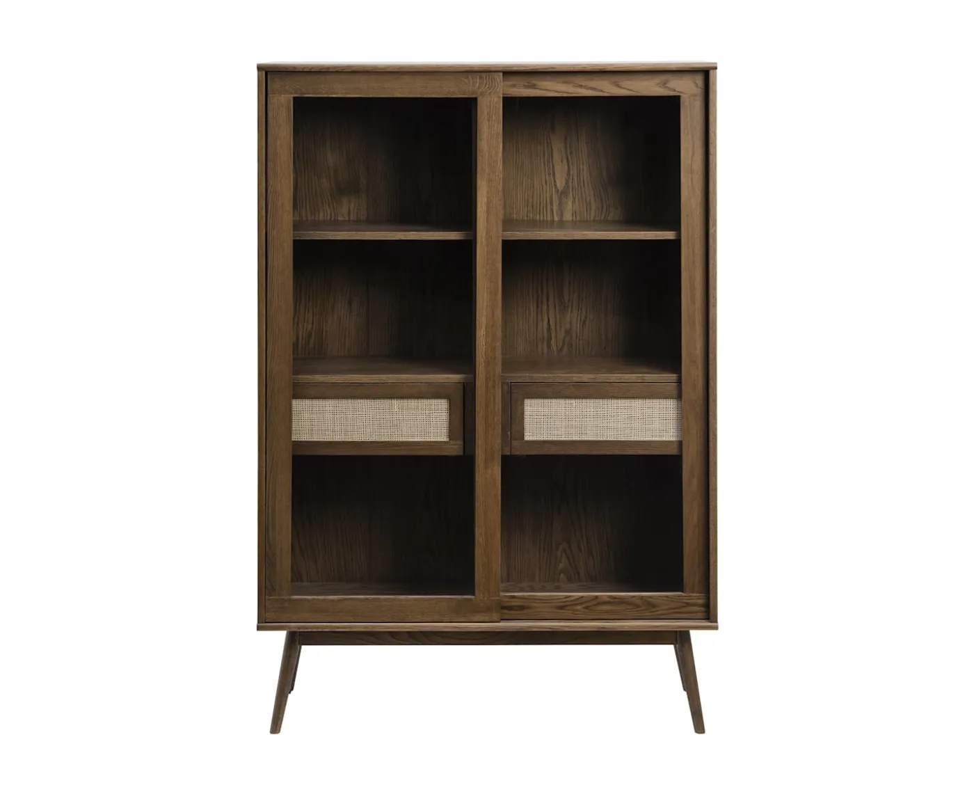 Nordic Home Sofia Vitrinskåp Smoked Oak 160cm
