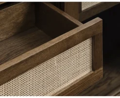 Nordic Home Sofia Vitrinskåp Smoked Oak 160cm