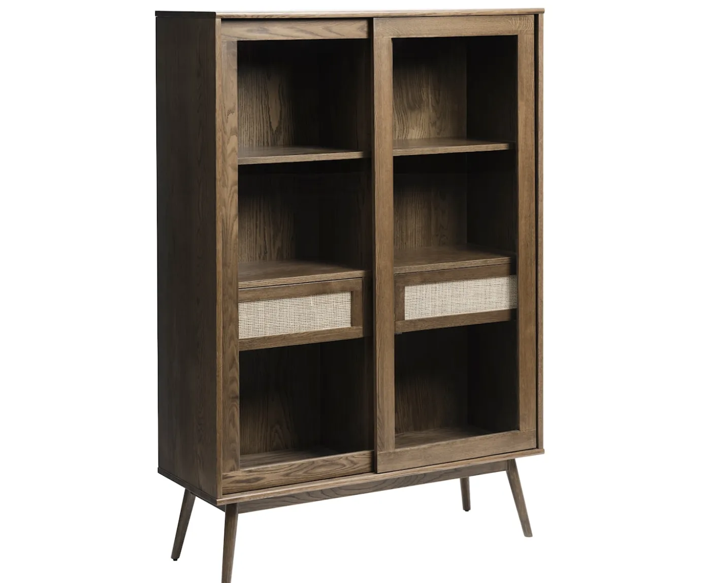 Nordic Home Sofia Vitrinskåp Smoked Oak 160cm