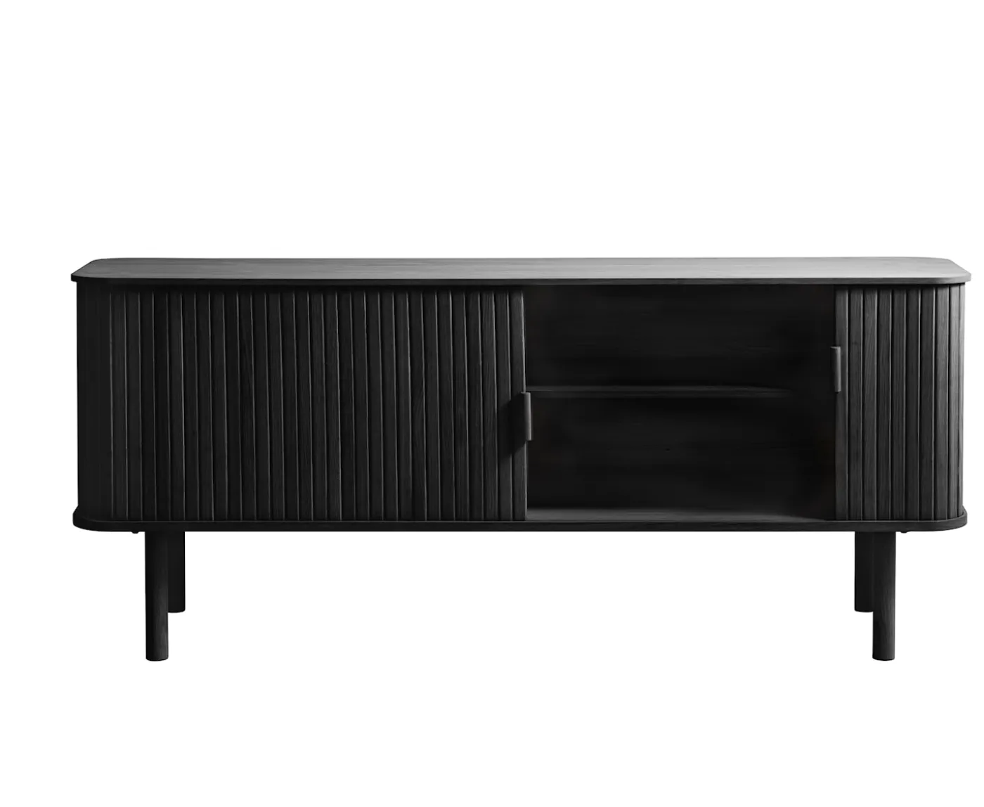 Nordic Home Tindra TV-Bänk Black Oak 160cm