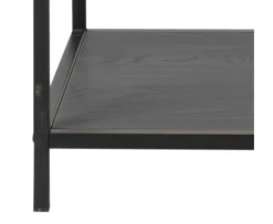 Nordic Home Vilma Asymmetrisk Bokhylla Svart 185x114cm