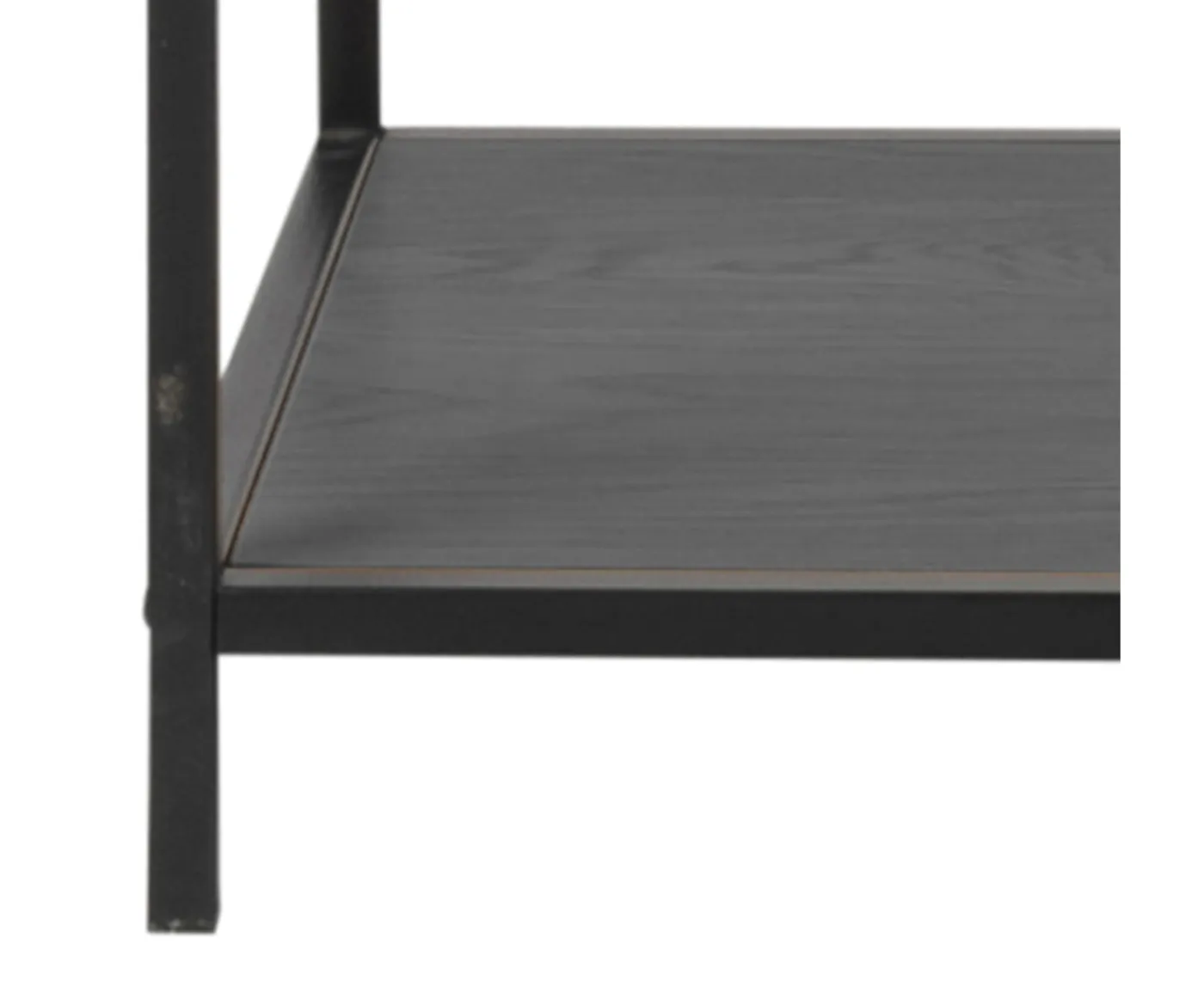 Nordic Home Vilma Asymmetrisk Bokhylla Svart 185x114cm