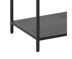 Nordic Home Vilma Asymmetrisk Bokhylla Svart 185x114cm