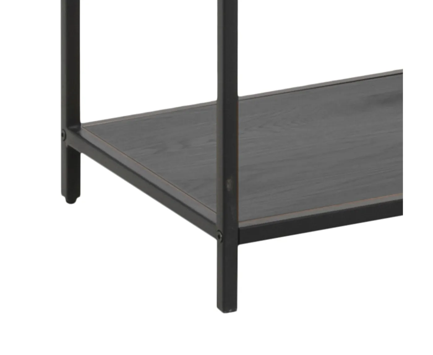 Nordic Home Vilma Asymmetrisk Bokhylla Svart 185x114cm