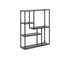 Nordic Home Vilma Vägghylla Svart 91cm