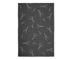 Northern Fall Pläd Black 130x170