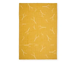 Northern Fall Pläd Yellow 130x170