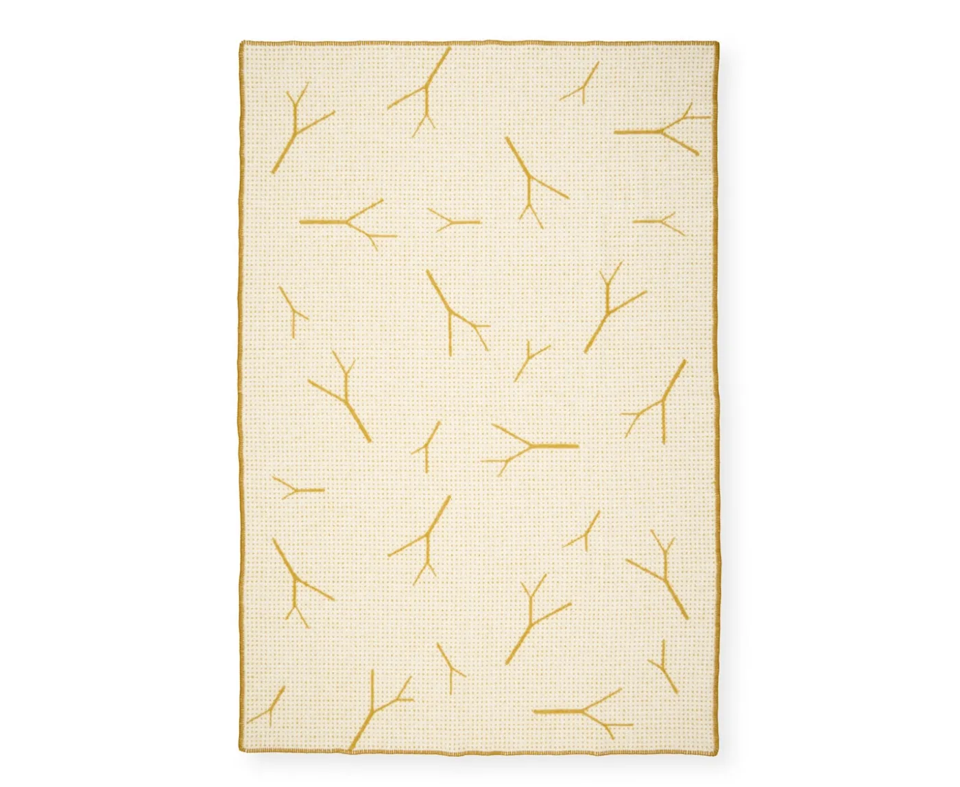 Northern Fall Pläd Yellow 130x170