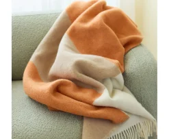 Northern Layer Pläd Orange 130x170