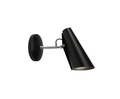 Northern Birdy Short Vägglampa Black/Steel
