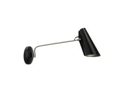 Northern Birdy Swing Vägglampa Black/Steel