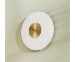 Northern Glint Vägglampa Opal/Brushed Brass 25cm