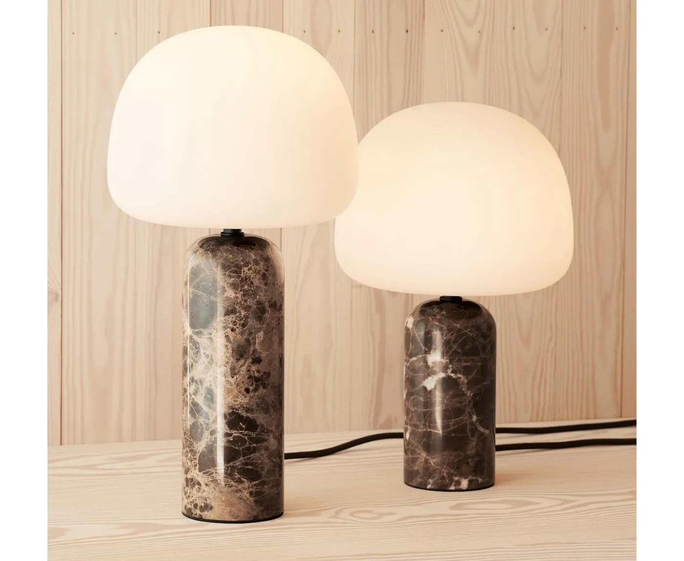 Northern Kin Bordslampa Brown Marble 33cm
