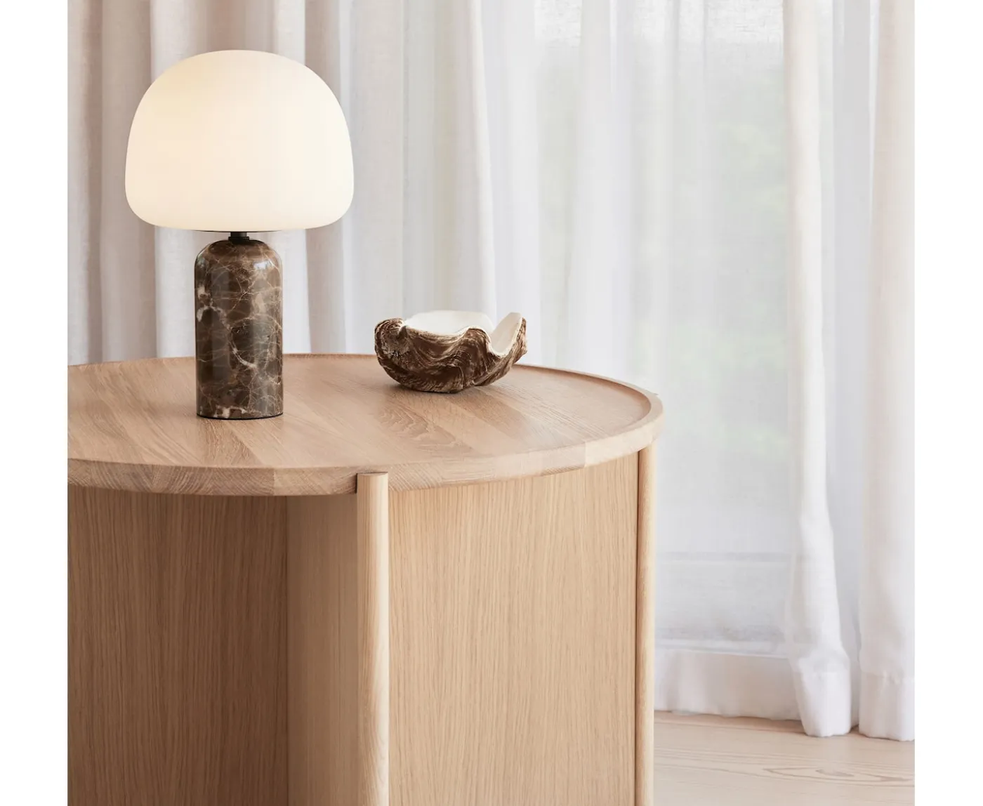 Northern Kin Bordslampa Brown Marble 33cm