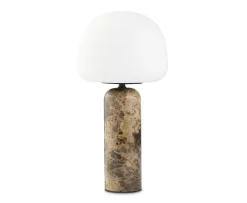 Northern Kin Bordslampa Brown Marble 40cm