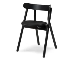 Northern Oaki Matstol Black Leather/Black Oak