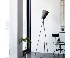 Northern Oslo Wood Golvlampa Skärm Black