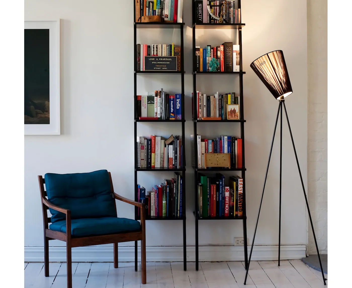 Northern Oslo Wood Golvlampa Stativ Black Matt