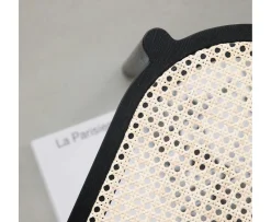 Northern Pal Bänk Black Painted Oak/Light Mesh 80cm