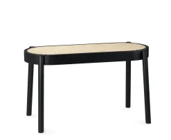 Northern Pal Bänk Black Painted Oak/Light Mesh 80cm