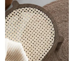 Northern Pal Bänk Smoked Oak Oiled/Light Mesh 80cm