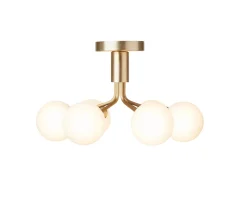 Nuura Apiales 6 Plafond Brushed Brass/Opal