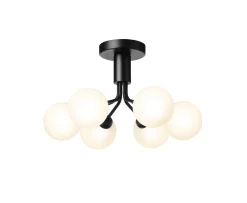 Nuura Apiales 6 Plafond Satin Black/Opal